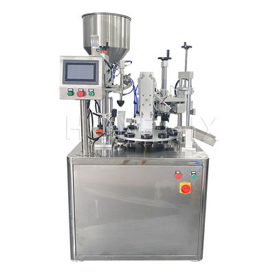 เครื่องบรรจุและปิดท่อพลาสติก Ultrasonic Rotary ครึ่งอัตโนมัติ