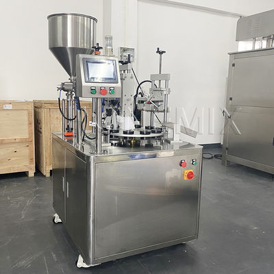 เครื่องบรรจุและปิดท่อพลาสติก Ultrasonic Rotary ครึ่งอัตโนมัติ
