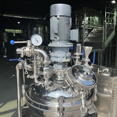 380V เครื่องผสมเอมูลซีฟิชั่นความว่าง ถัง homogenizing แบบคงที่