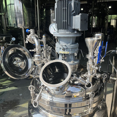 380V เครื่องผสมเอมูลซีฟิชั่นความว่าง ถัง homogenizing แบบคงที่