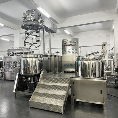 เครื่องผสมครีม homogenizer วัคิวัมคง เครื่องผสมไฮดรอลิกยก