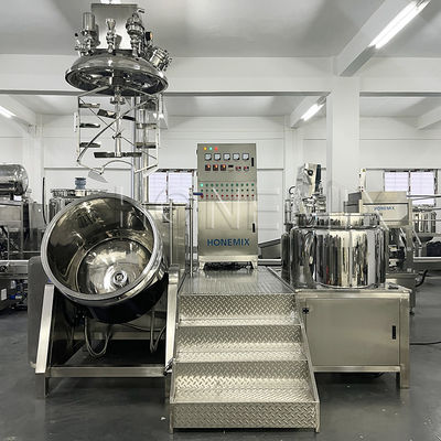 เครื่องผสมครีม homogenizer วัคิวัมคง เครื่องผสมไฮดรอลิกยก