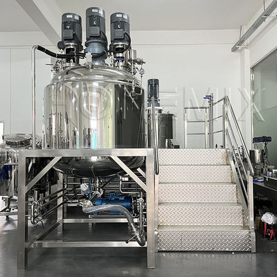 เครื่องผสมเอมูลซีฟิ้งแวคิวัมคง 1000L เครื่องทําแป้งฟัน 5.5KW