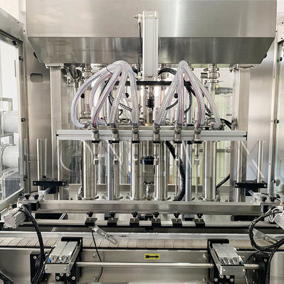 อัตโนมัติอาหารเกรด SIEMENS HMI Multiple หัวพิสตัน Jam เครื่องเติมแป้ง