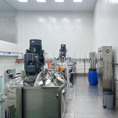 เครื่องผสมเอมูลซีฟิเกอร์ระบายความสะอาด 2000L 3000L เครื่องผลิตแป้งฟัน