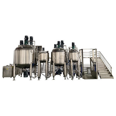 อุตสาหกรรม Vakuum Emulsifying เครื่องผสมเครื่องแป้งฟัน เครื่องทําน้ํายา