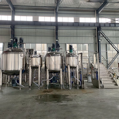 อุตสาหกรรม Vakuum Emulsifying เครื่องผสมเครื่องแป้งฟัน เครื่องทําน้ํายา