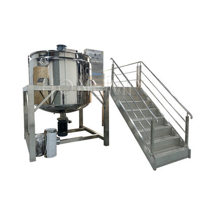 เครื่องผสมเจลอาบน้ํา 3000L homogenizer Jacket ถังผสมความร้อน